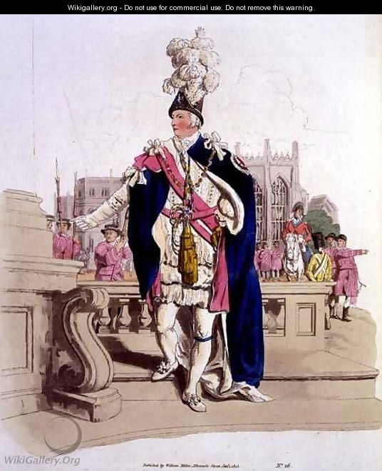Knight of the Garter, from Costume of Great Britain published by William Miller, 1805 - William Henry Pyne