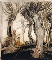 The trees and the axe, from Aesops Fables, c.1912 - Arthur Rackham