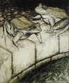 The Frogs and the Well, illustration from Aesops Fables, published 1912 - Arthur Rackham