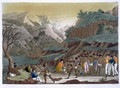 First Meeting of French Explorers with the Indigenous Peoples, Island of Ombay, plate 14 from Le Costume Ancien et Moderne by Jules Ferrario, published c.1820s-30s - Vittorio Raineri