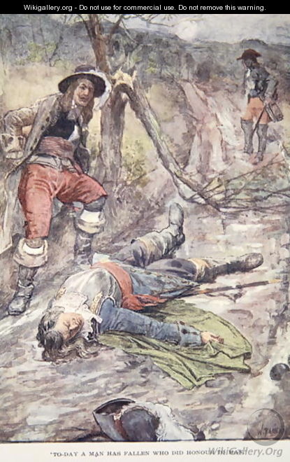 Today a Man Has Fallen Who Did Honour to Man, illustration from The Story of France Told to Boys and Girls by Mary MacGregor, 1920 - (after) Rainey, William