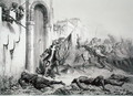 Ponce de Balagner at the Bab-Azoun Gate, from a volume commemorating the French Expeditionary Force which captured Algiers in 1830, engraved by Eugene Charles Francois Guerard 1821-66 - Auguste Raffet