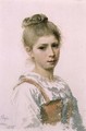 Portrait of a Young Girl, 1885 - Adolphe Ragon