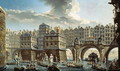 The Bargemens Contest in front of the Pont Neuf, Paris - Nicolas Raguenet