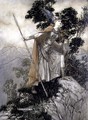 Brunhilde, illustration from The Rhinegold and the Valkyrie by Richard Wagner, 1910 - Arthur Rackham