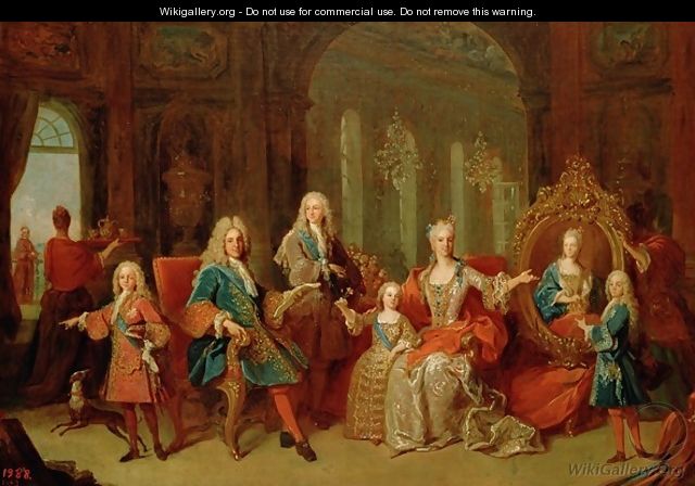 The Family of Philip V 1683-1746 of Bourbon, c.1722 - Jean Ranc