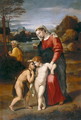 Holy Family with the infant St. John the Baptist - (after) Raphael (Raffaello Sanzio of Urbino)