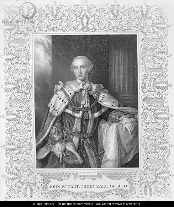 John Stuart, Third Earl of Bute, engraved by W.T. Mote - Allan Ramsay