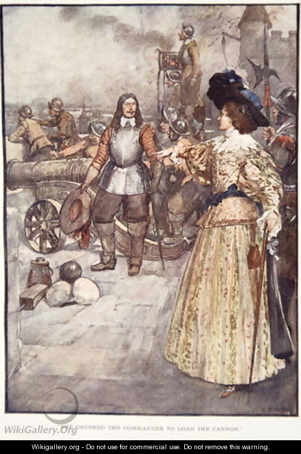 She Ordered the Commander to Load the Cannon, from The Story of France, by Mary MacGregor, 1920 - (after) Rainey, William