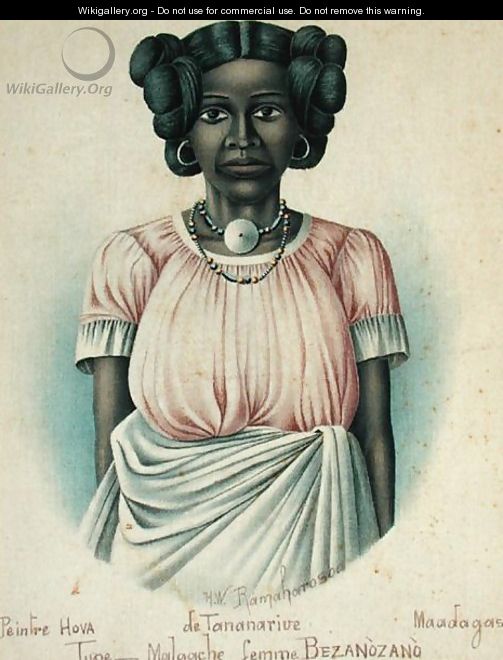 Type - Malgache femme Bezanozano, c.1920 - H. W. Ramaharosoa