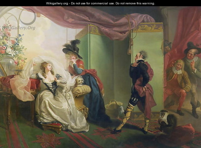 Malvolio before Olivia, from Twelfth Night by William Shakespeare 1564-1616 1789 - Johann Heinrich Ramberg Malvolio before Olivia, from Twelfth Night by William Shakespeare 1564-1616 1789 - Johann Heinrich Ramberg