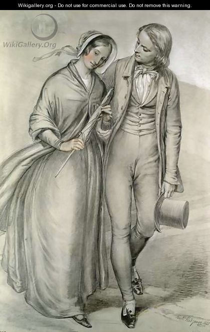 The Wedding Morning - The departure, c.1846 - Richard Redgrave