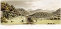 General View from the South and East Fronts of the Cottage at Endsleigh, Devon Before from Fragments on the Theory and Practice of Landscape Gardening, pub. 1816 - Humphry Repton