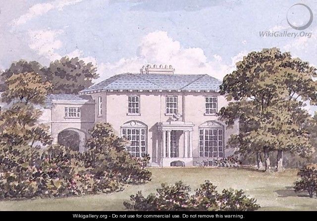 Design for the North Front of a House on Clapham Common for William Holme - Humphry Repton