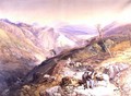 Glenshee from the Devils Elbow, Aberdeenshire, looking towards the Spital, 1853 - Thomas Miles Richardson