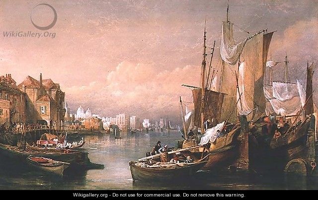 The Thames at Greenwich - Thomas Miles Richardson