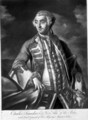 Portrait of Admiral Sir Charles Saunders c.1713-75 Vice-Admiral of the Blue squadron, engraved by James McArdell c.1729-65 - Sir Joshua Reynolds