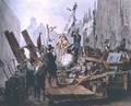 Barricades in the Stephansplatz, Vienna, 1848 - Edouard Ritter
