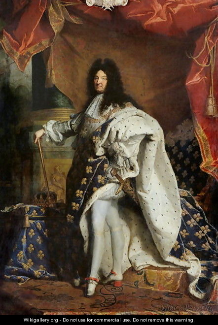 Louis XIV 1638-1715 in Royal Costume, 1701 - Hyacinthe Rigaud