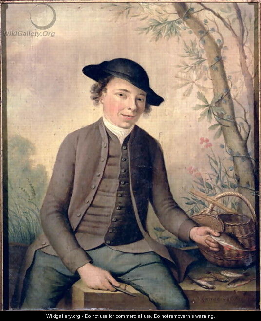 A Young Man Gutting Fish, 1782 - Nicolaes Rijnenburg