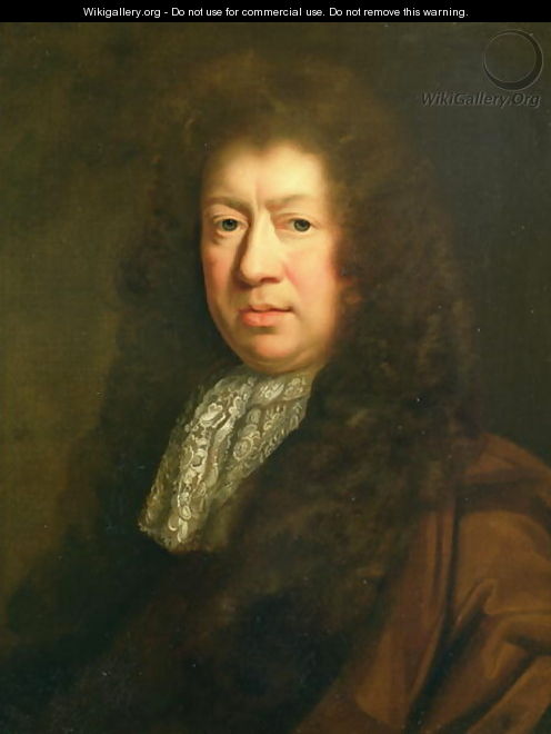 Portrait of Samuel Pepys 1633-1703, copy after John Riley 1646-91 - John Riley
