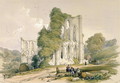 Rievaulx Abbey, from the East Front, from The Monastic Ruins of Yorkshire, engraved by George Hawkins 1819-52, 1843 - William Richardson