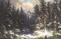 Forest Snow Scene - Oswald Richter
