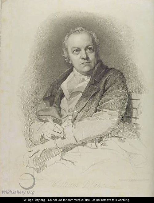 Portrait of William Blake, frontispiece from The Grave, A Poem by William Blake 1757-1827 engraved by Luigi Schiavonetti 1765-1810 1808 - Thomas Phillips
