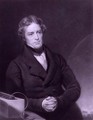 Portrait of Michael Faraday 1791-1867 engraved by Henry Cousins d.1864 c.1841 - Thomas Phillips