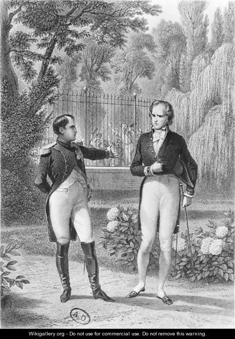 Meeting Between Napoleon I 1769-1821 and Benjamin Constant de Rebecque 1767-1830 from Memoires d