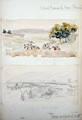 The Army Crossing the Bou-Roumi Passage from Oued El Sebt, from Vues et Portraits Faits Pendant la Campagne de Mai 1840, 1840 - Felix Philippoteaux