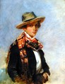 Portrait of a Youth with a Tartan Scarf - John Phillip