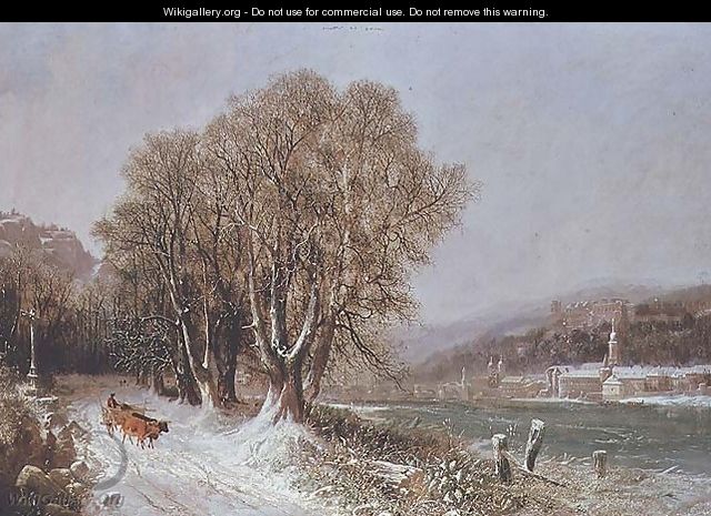 On the River Neckar, Heidelberg - Joseph Paul Pettit