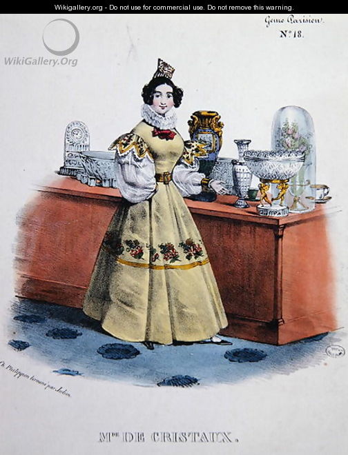 A Crystal Seller, c.1840 - Charles Philipon