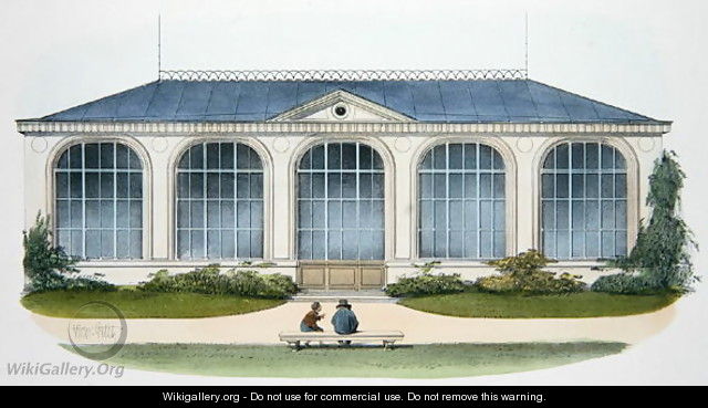 The Orangerie at Bellombre Bourgogne illustration from Habitations Champetres published Paris, c.1895 - (after) Petit, Victor Jean-Baptiste