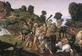 The Fight Between the Lapiths and the Centaurs, detail of Centaurs attacking the Lapiths c.1490s - Cosimo Piero di