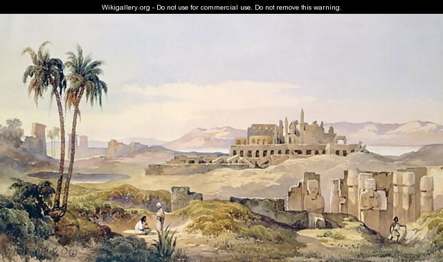 View of the Ruins of Karnak in Egypt - Charles Pierron
