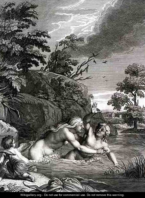 Salmacis and Hemaphroditus United in One Body, 1731 - Bernard Picart