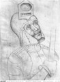 Soldier wearing a visored helmet, from the The Vallardi Album - Antonio Pisano (Pisanello)