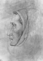 Head of a monk, from the The Vallardi Album 2 - Antonio Pisano (Pisanello)