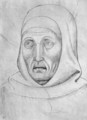 Head of a monk, from the The Vallardi Album - Antonio Pisano (Pisanello)