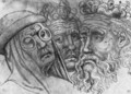 Heads of three men, from the The Vallardi Album - Antonio Pisano (Pisanello)
