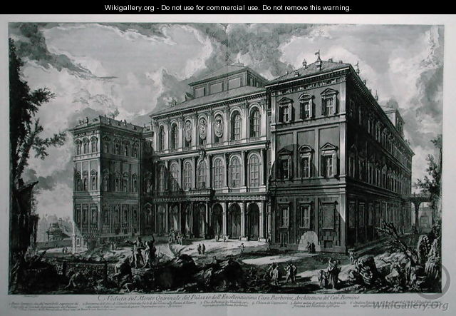 Palazzo Barberini on the Quirinale, Rome - Giovanni Battista Piranesi