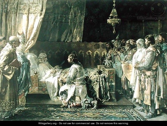 The Last Moments of King James I 1207-76 the Conquistador - Ignacio Pinazo Camarlech