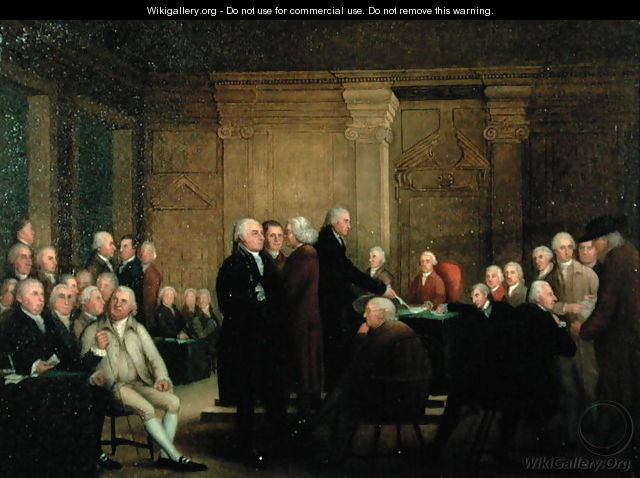 Congress Voting Independence, c.1795-1801 - Robert Edge Pine