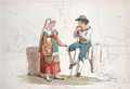 Peasant and Woman from Cervara, 1825 - Bartolomeo Pinelli