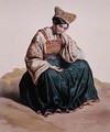 Young girl in Calabrian dress, 1848 - Edouard Pingret
