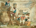 Grape-pickers carrying grapes to the press - Achille Pinelli