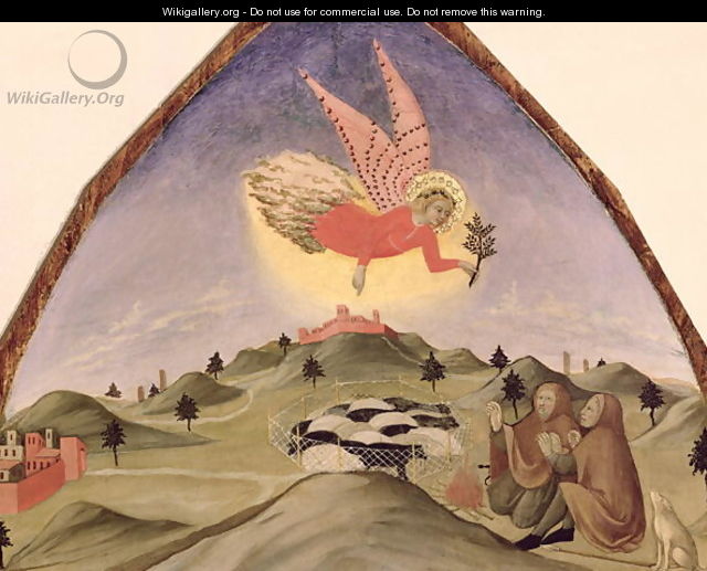 The Annunciation to the Shepherds - Sano Di Pietro