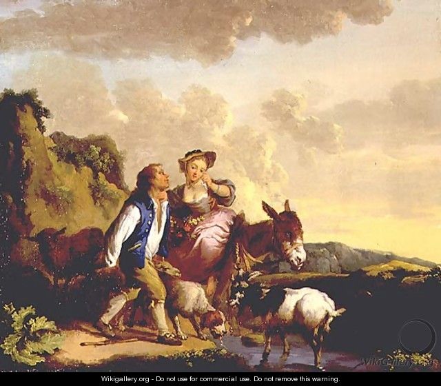 Rustic Courtship - Jean-Baptiste Pillement